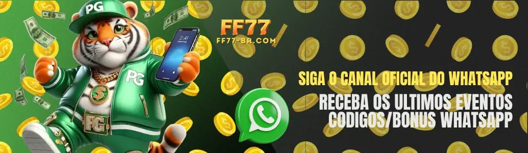 Promoção do Canal do FF77 WhatsApp